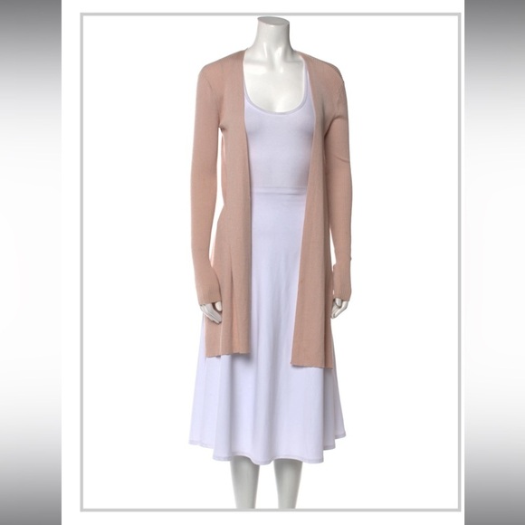 Diane Von Furstenberg Sweaters - Diane von Furstenberg Open Front Sweater Peach Apricot Nude color